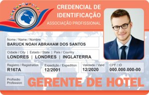 Credencial Profissional de Gerente de Hotel Credencial Profissional de Gerente de Hotel