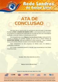 Ata de Conclusão