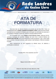 Ata de Formatura